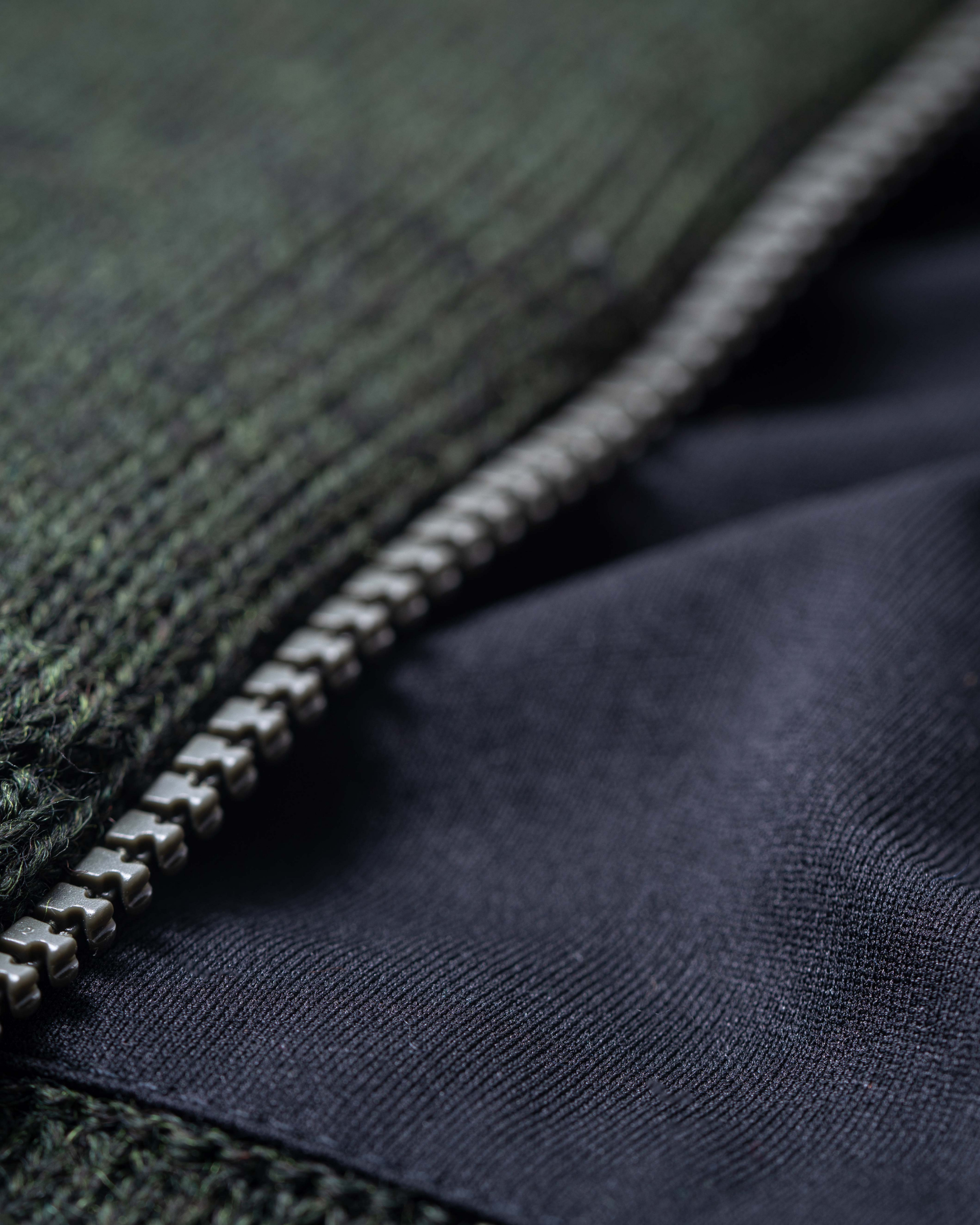 Saltum cardigan med lynlås og windbreaker lining