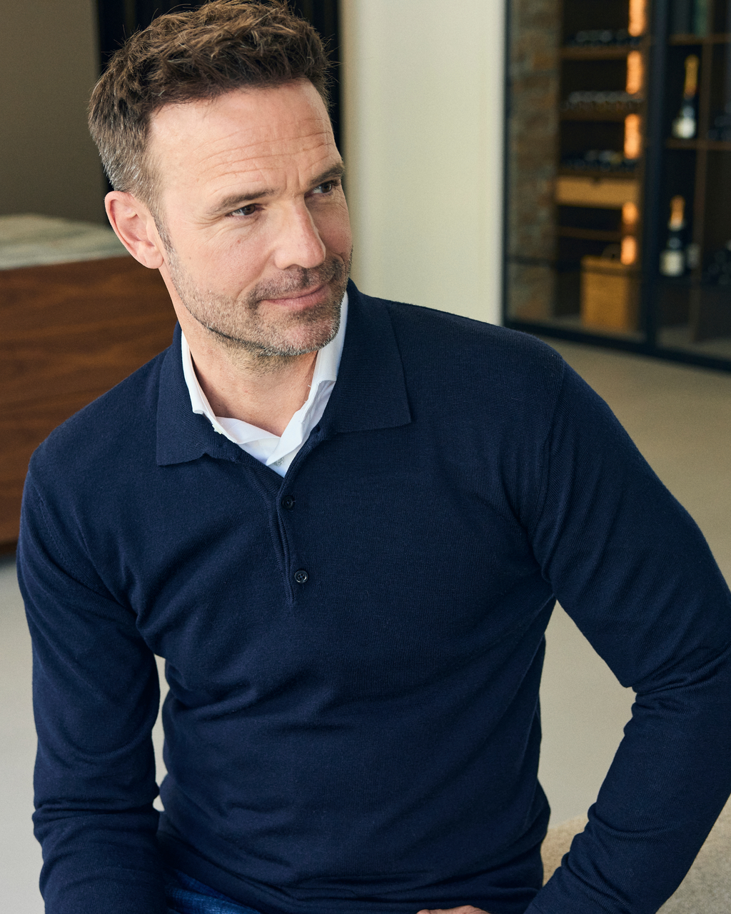 Prato pullover med polokrave