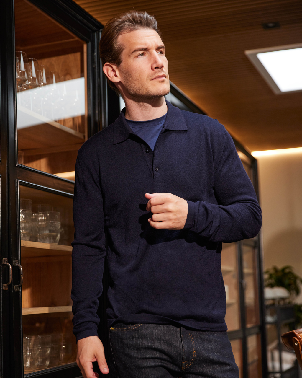 Prato pullover med polokrave