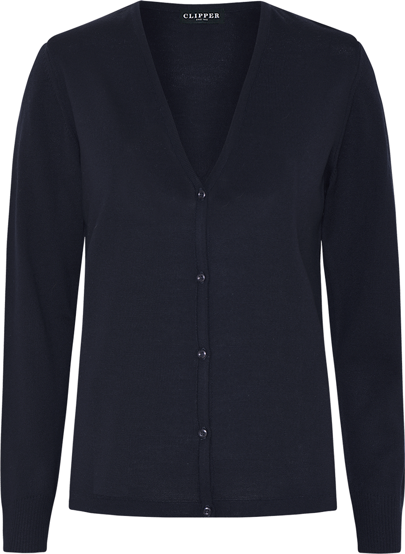 Milan cardigan med v-neck og knaplukning