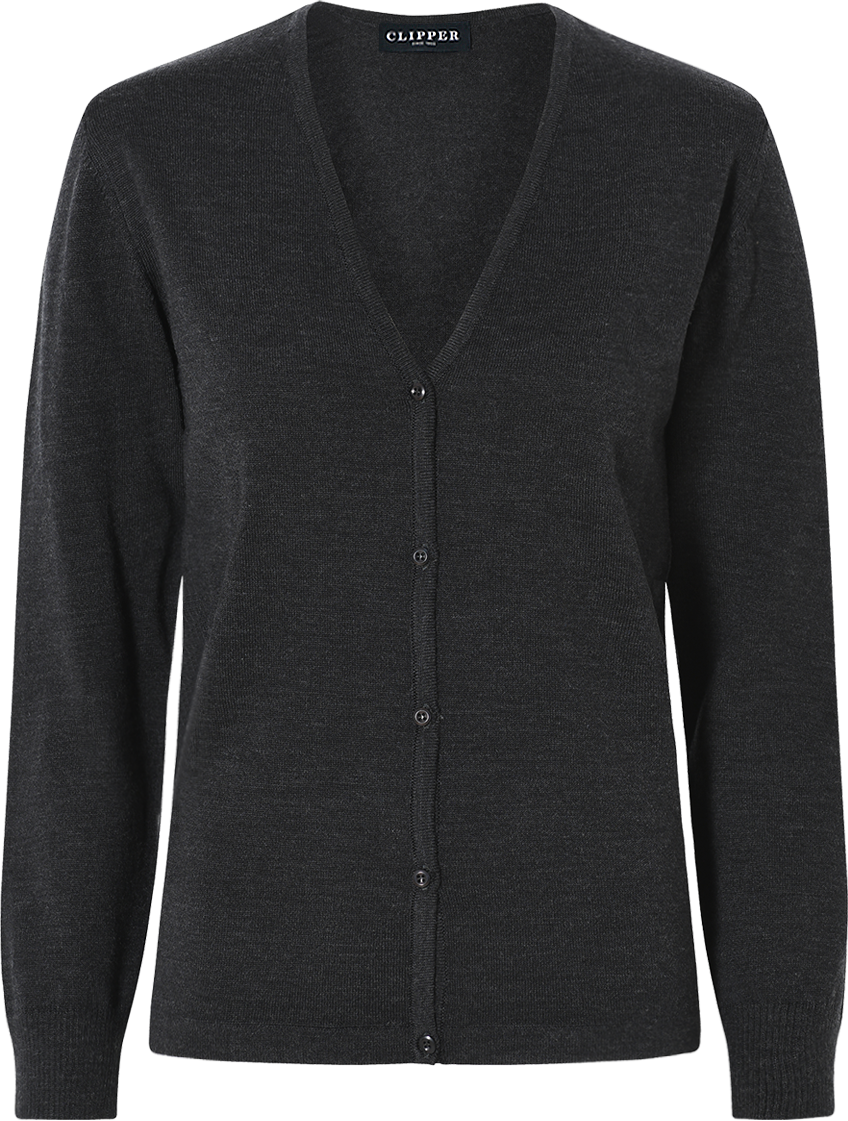Milan cardigan med v-neck og knaplukning