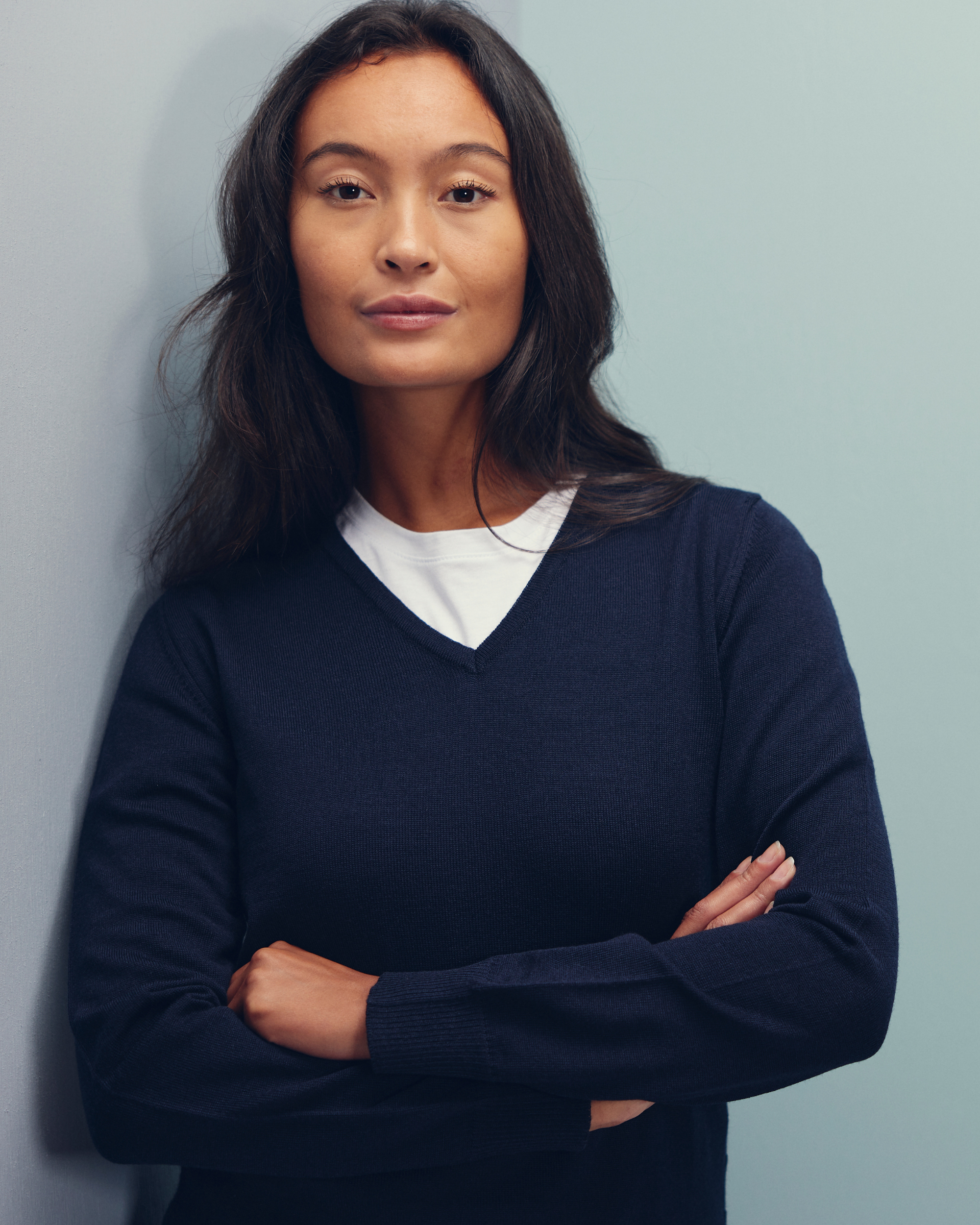 Milan pullover med v-neck