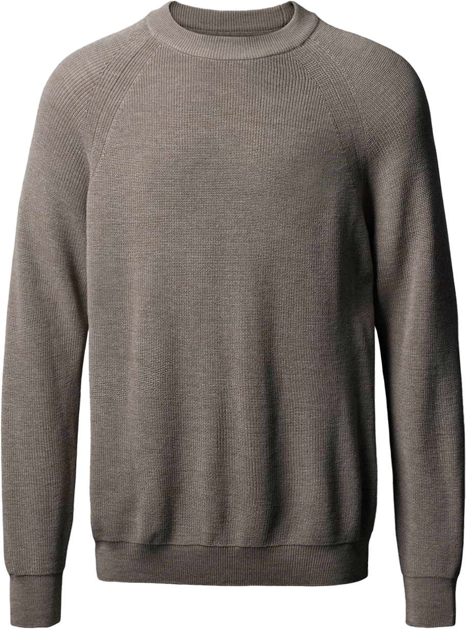 Aalborg pullover med o-neck og raglanærmer