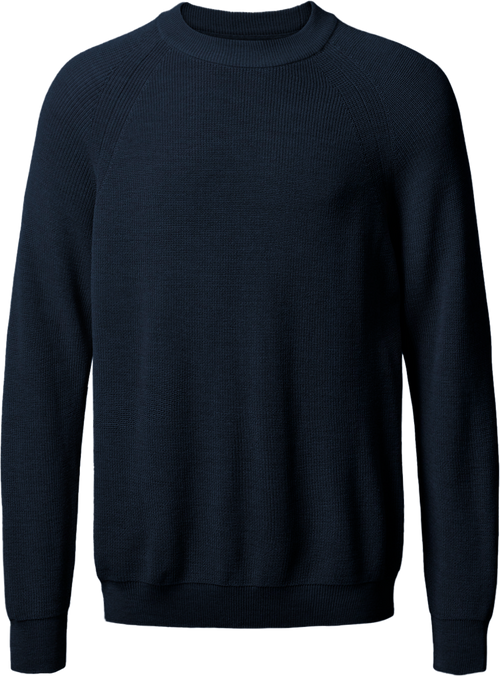 Aalborg pullover med o-neck og raglanærmer