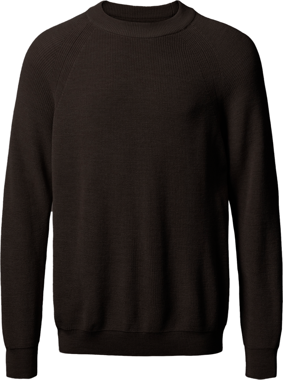 Aalborg pullover med o-neck og raglanærmer