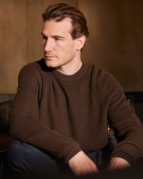 Aalborg pullover med o-neck og raglanærmer