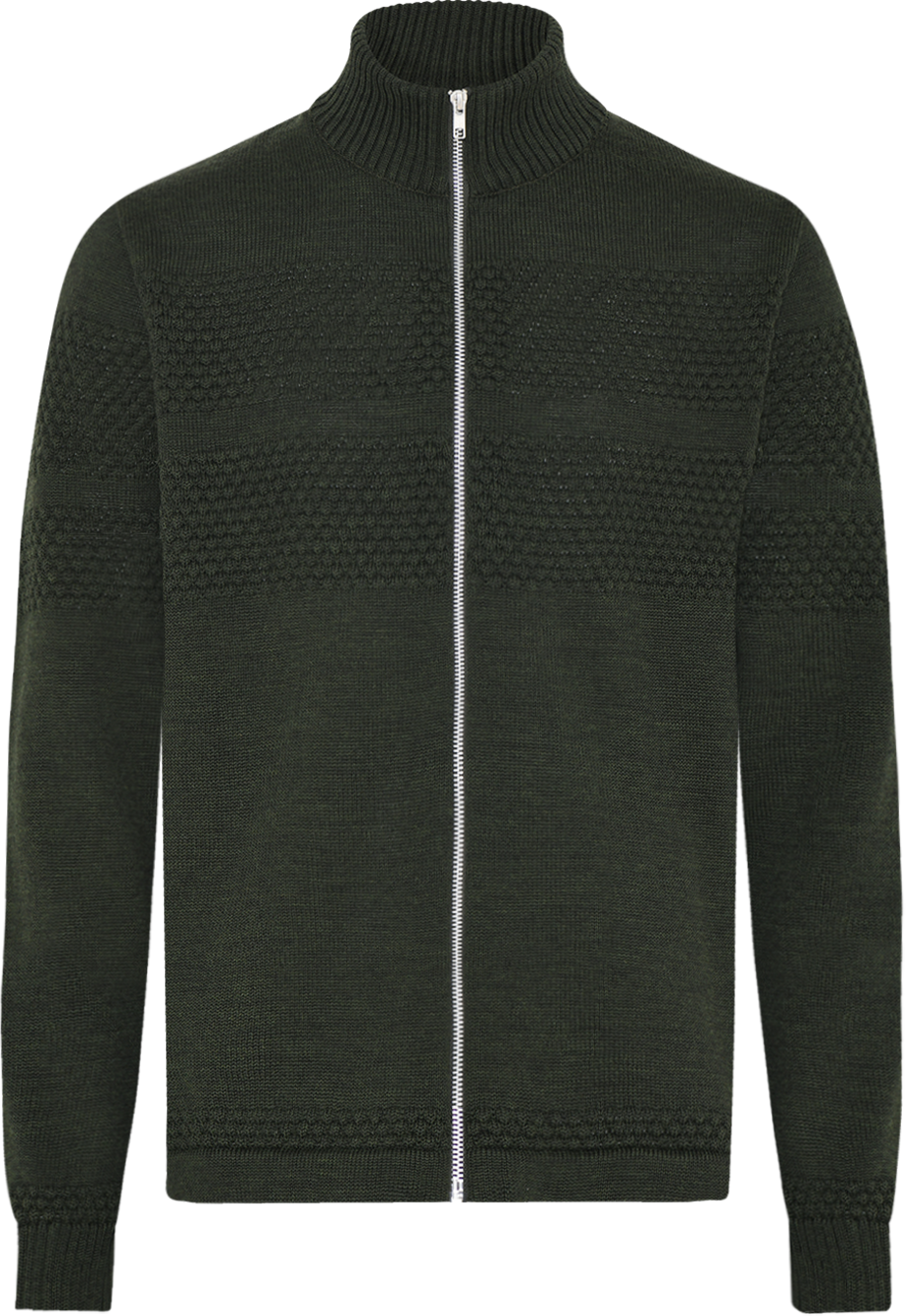 Saltum cardigan med metallynlås