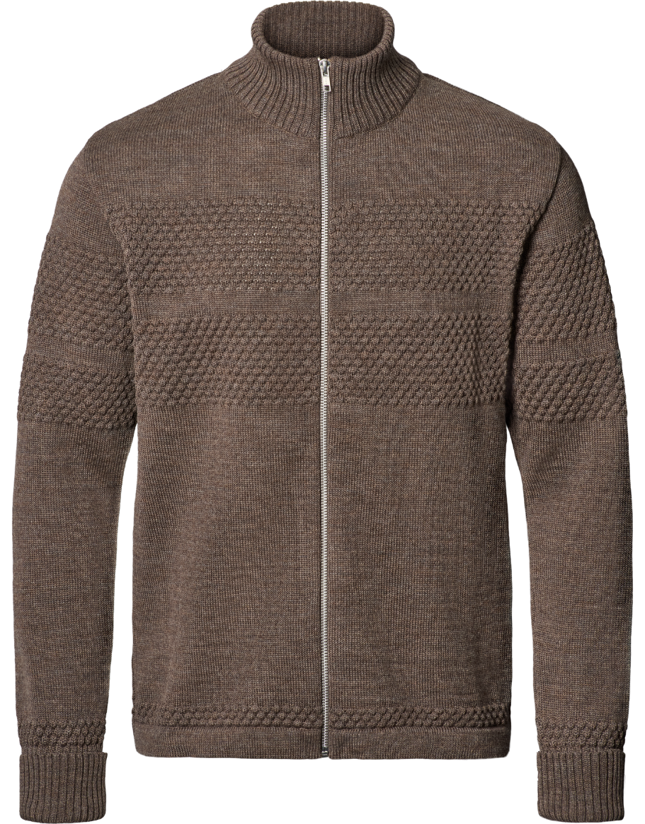 Saltum cardigan med metallynlås