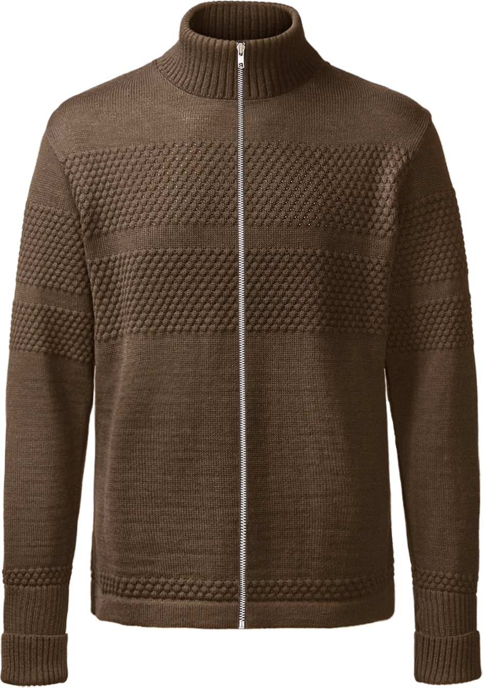 Saltum cardigan med metallynlås