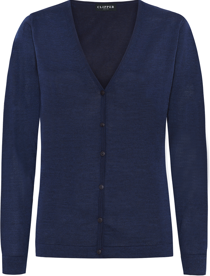 Berlin cardigan med v-neck og knaplukning