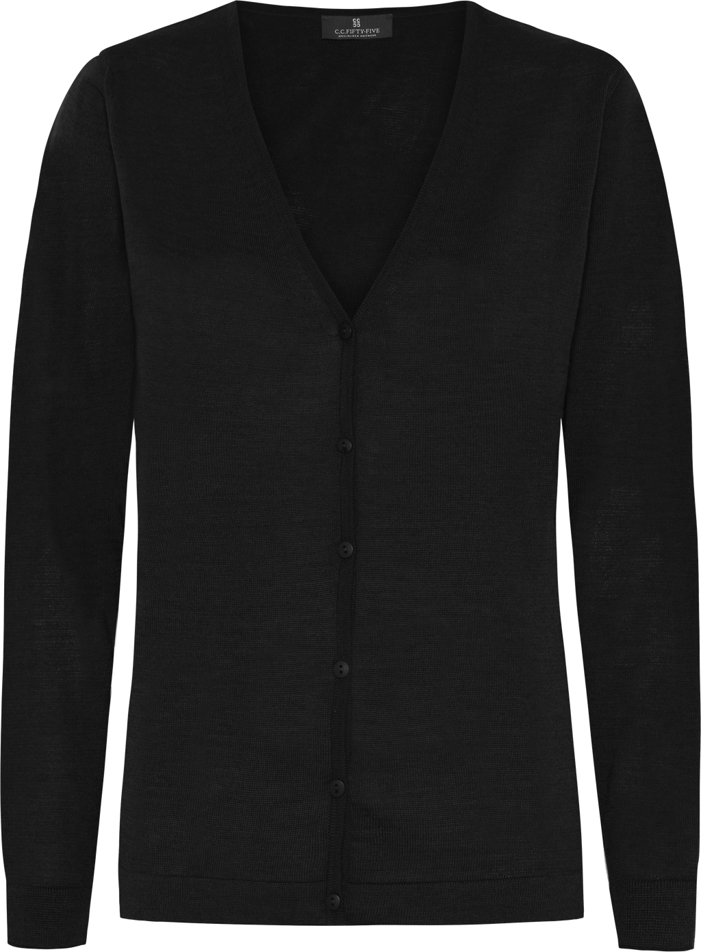 Berlin cardigan med v-neck og knaplukning
