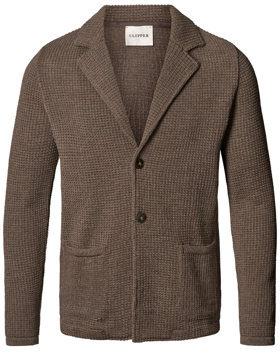 Swindon uld blazer i strik