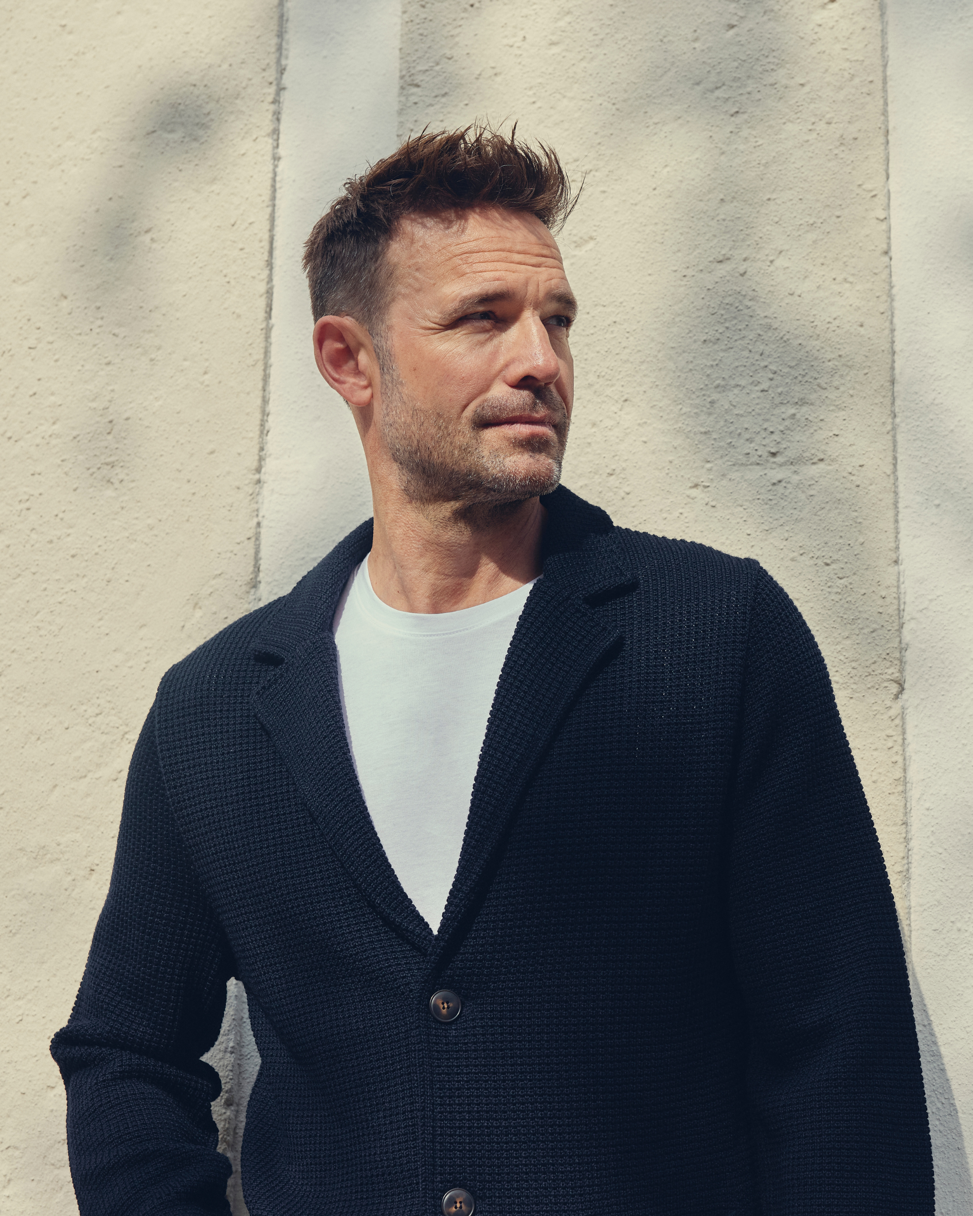 Swindon uld blazer i strik