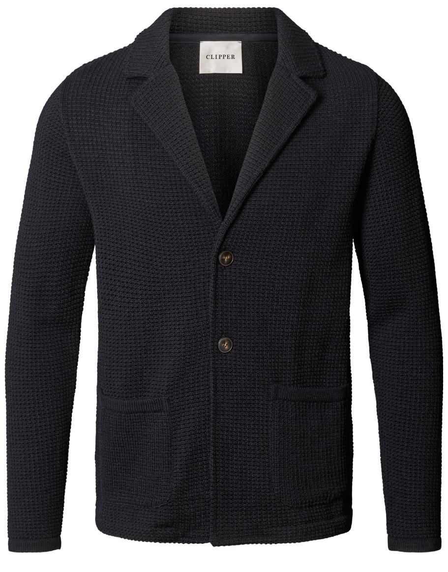 Swindon uld blazer i strik