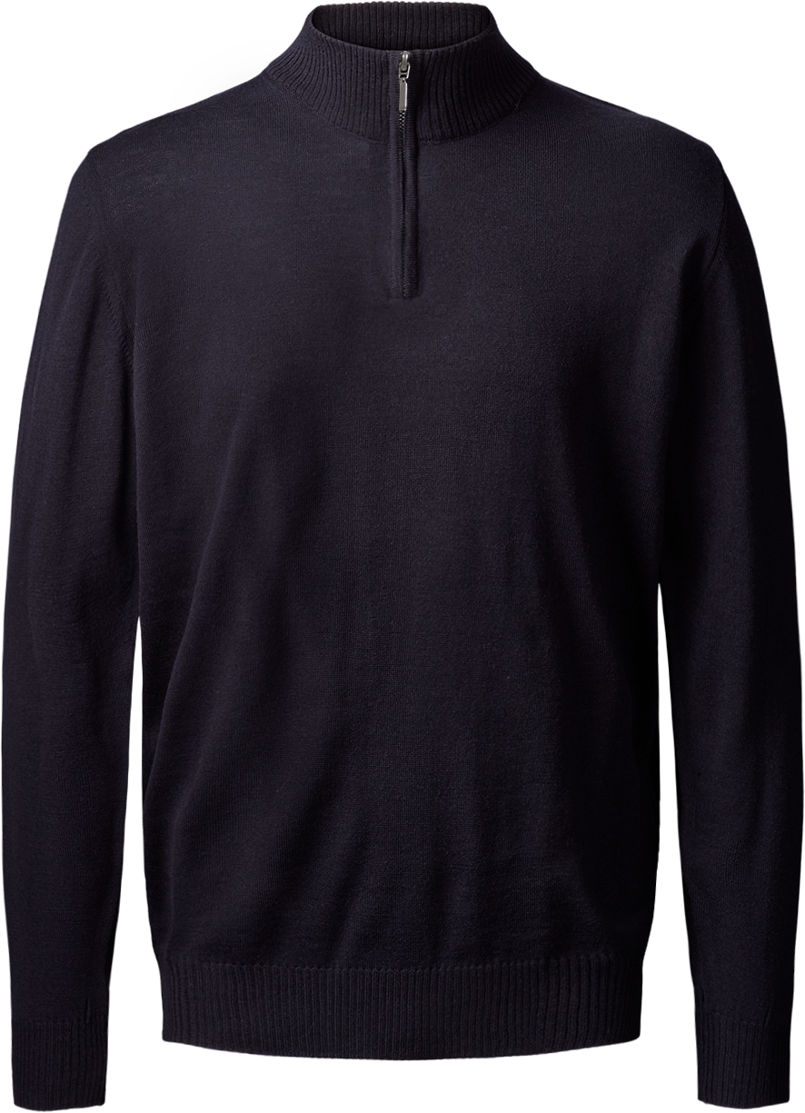 Copenhagen pullover med zip neck